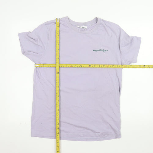 Minor Figures Men's Purple Cotton Graphic T-Shirt Size M