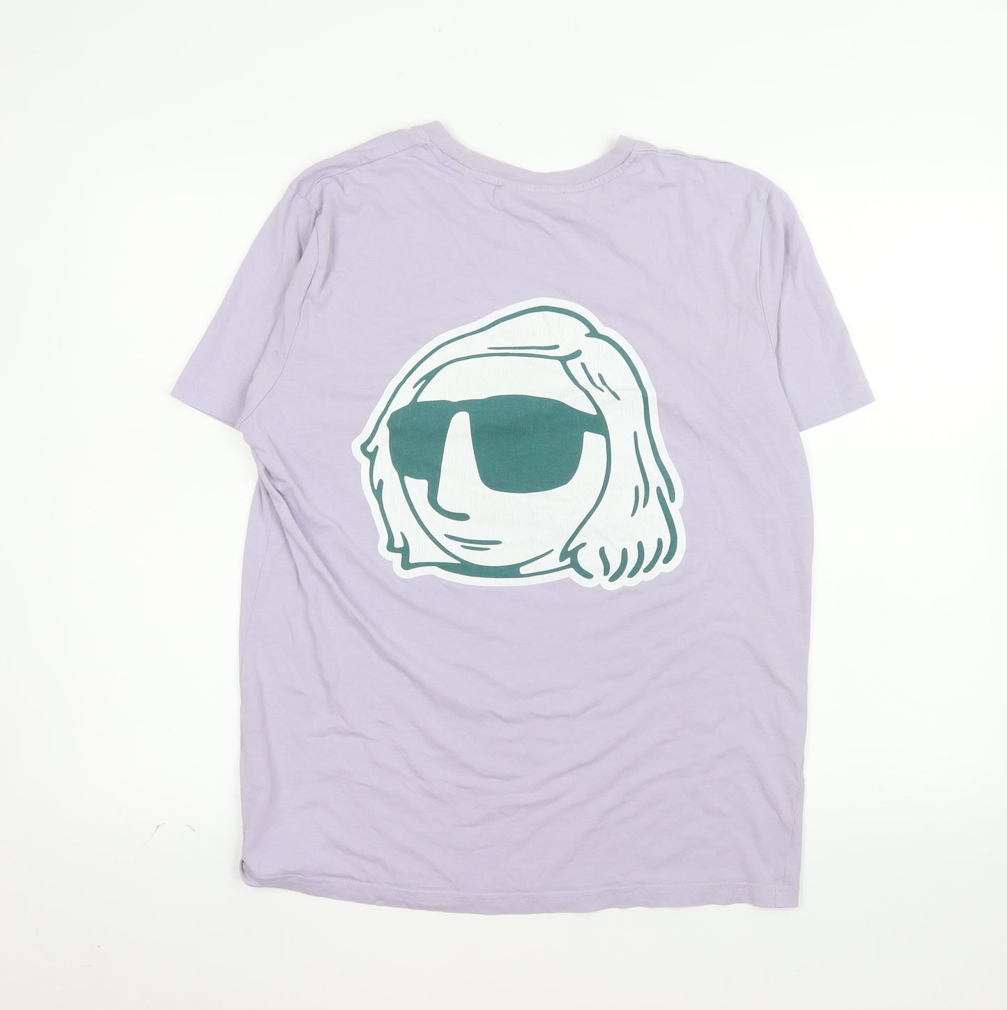 Minor Figures Men's Purple Cotton Graphic T-Shirt Size M