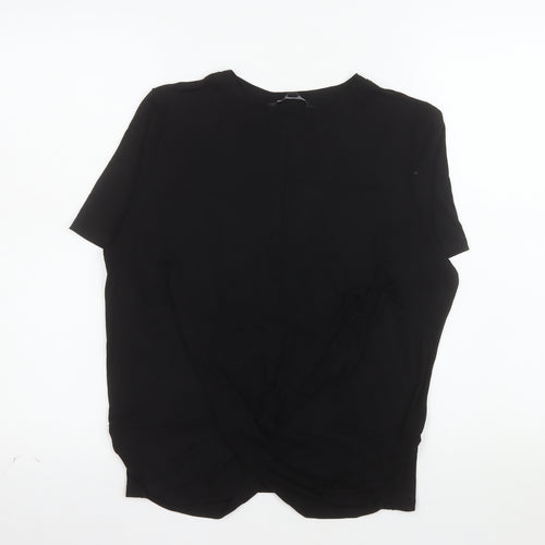 French Connection Women's Black L Basic Bamboo T-Shirt