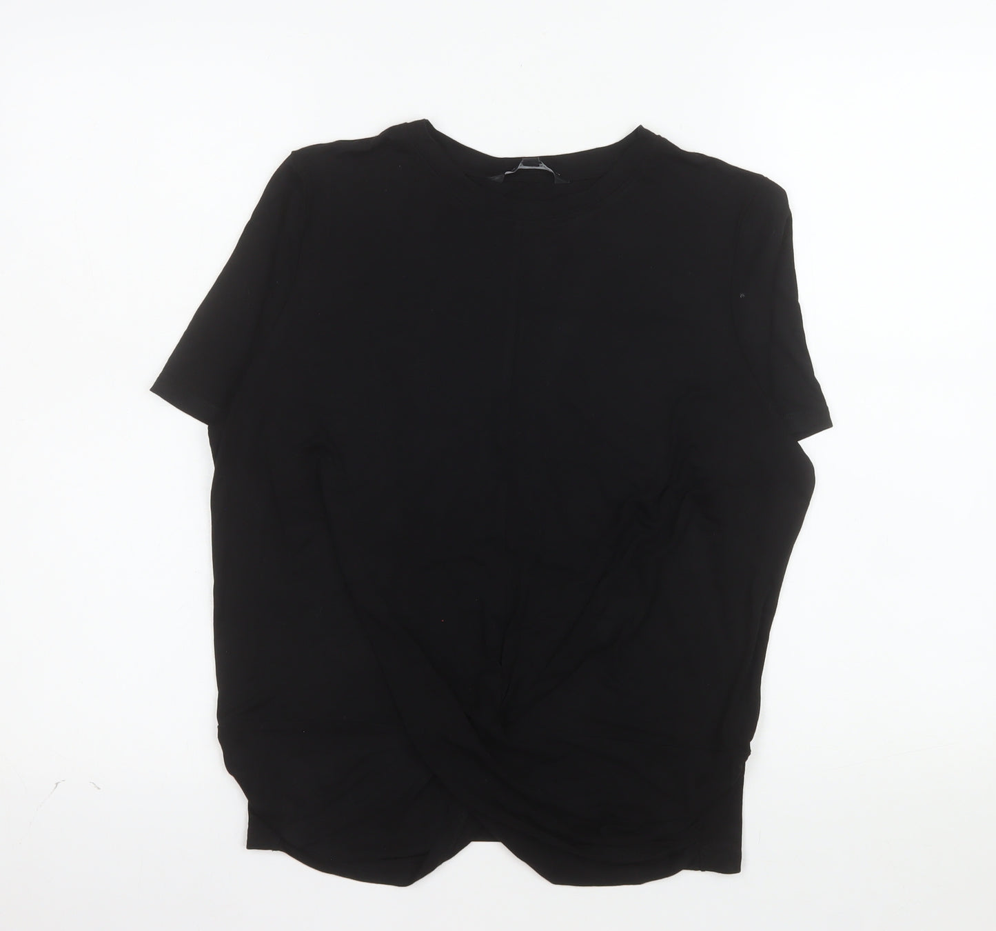 French Connection Women's Black L Basic Bamboo T-Shirt