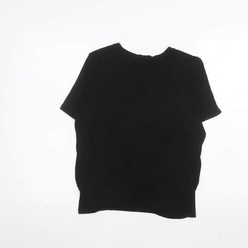 French Connection Women's Black L Basic Bamboo T-Shirt