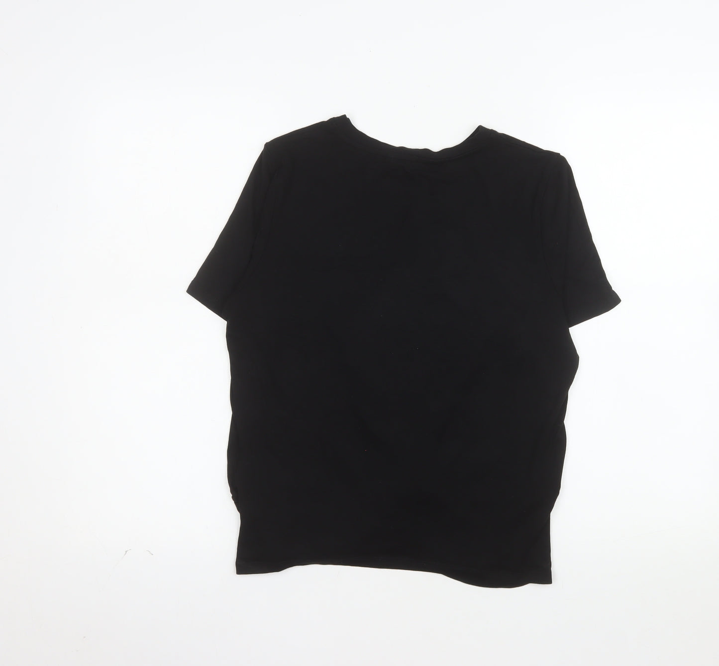 French Connection Women's Black L Basic Bamboo T-Shirt