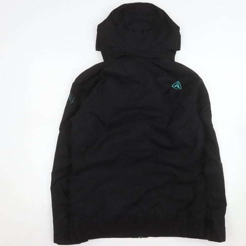 Firefly Womens Black Hooded Waterproof Ski Jacket Size M