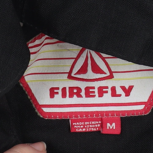 Firefly Womens Black Hooded Waterproof Ski Jacket Size M