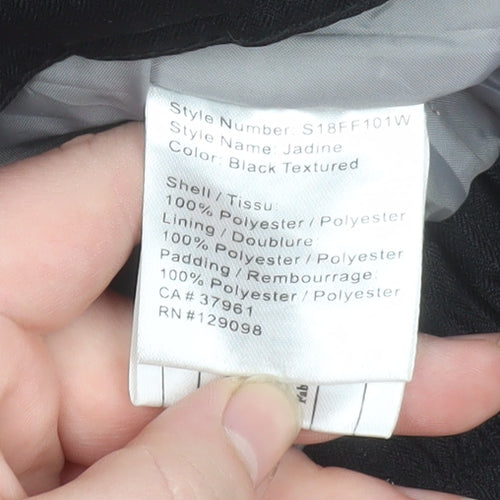 Firefly Womens Black Hooded Waterproof Ski Jacket Size M