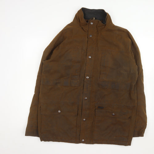 Outback Trading Men’s Brown L Anorak Waxed Cotton Jacket