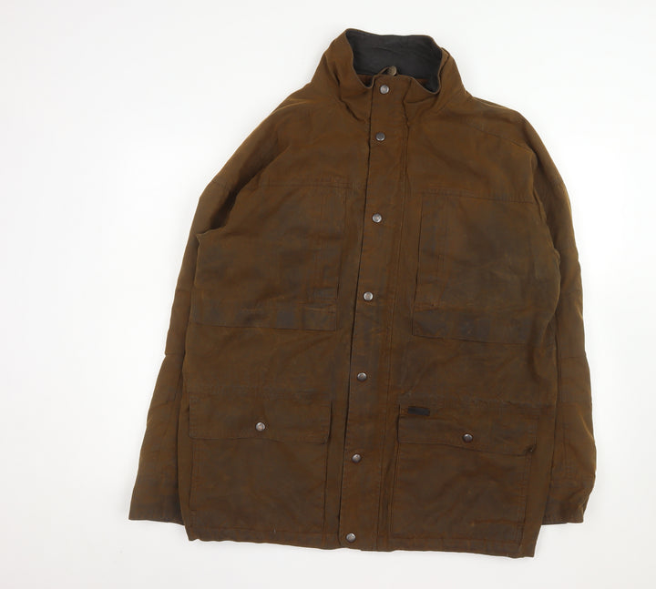 Outback Trading Men’s Brown L Anorak Waxed Cotton Jacket