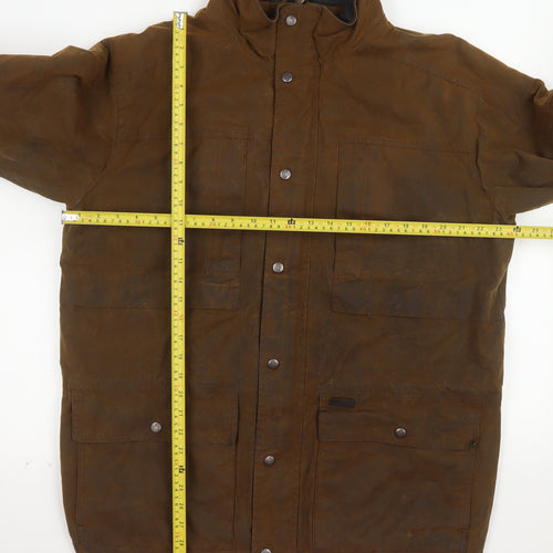 Outback Trading Men’s Brown L Anorak Waxed Cotton Jacket