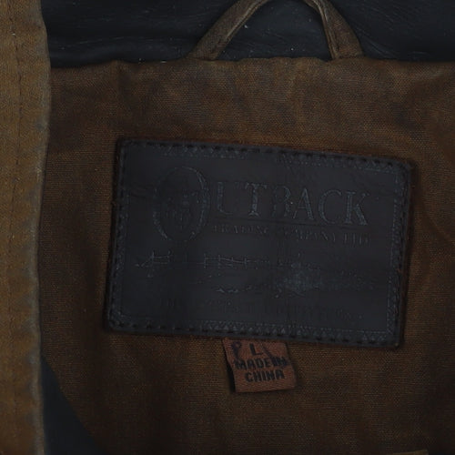 Outback Trading Men’s Brown L Anorak Waxed Cotton Jacket