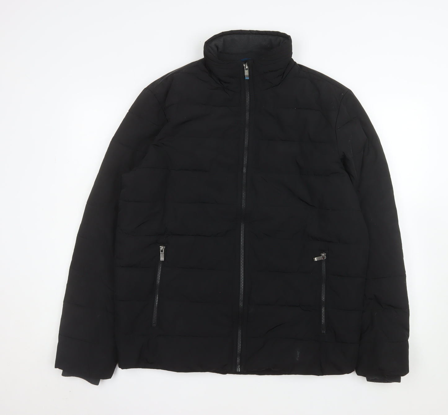 Weatherproof Women's Black Puffer Jacket M Mid-Length Lined