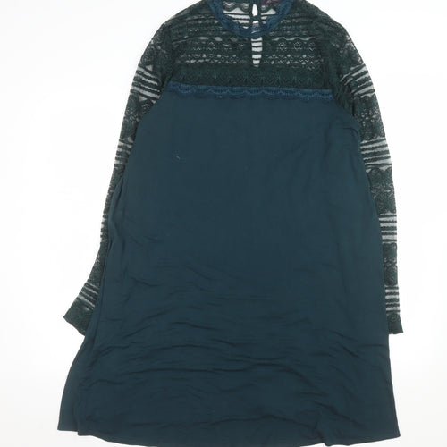 Marks and Spencer Women’s Green Lace Shift Dress Size 16