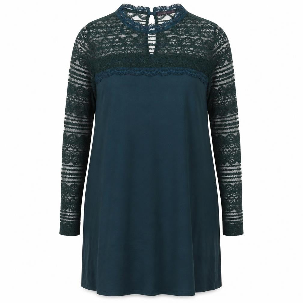 Marks and Spencer Women’s Green Lace Shift Dress Size 16