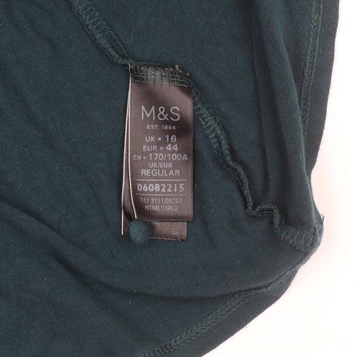 Marks and Spencer Women’s Green Lace Shift Dress Size 16
