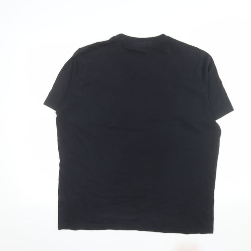 Paul Smith PS Men's Black XL Graphic Zebra Print Cotton T-Shirt