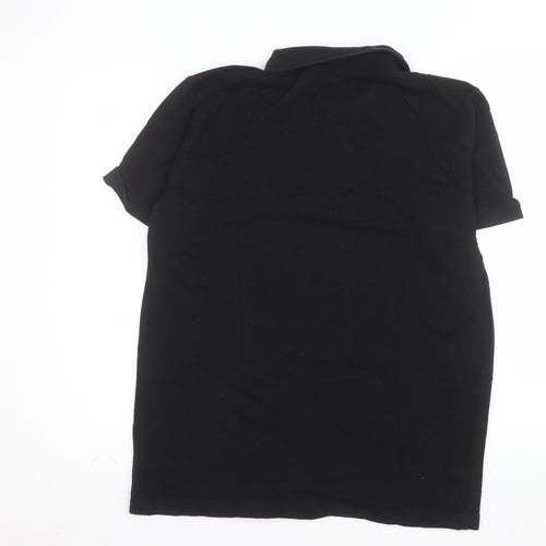 Cedar Wood State Men's Black Cotton Polo Shirt Size L