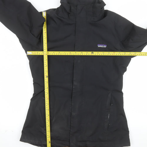 Patagonia Women's Black Waterproof Rain Jacket Size S