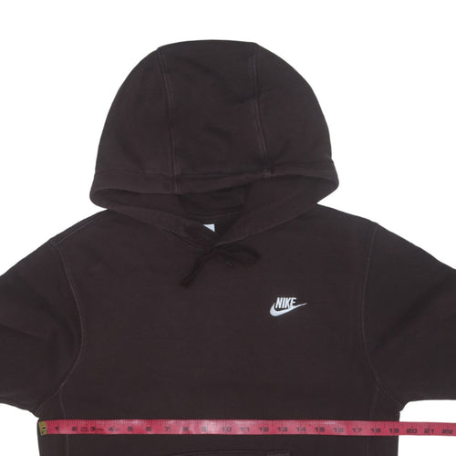 Nike Men's Brown Pullover Hoodie XS Fleece Sweatshirt