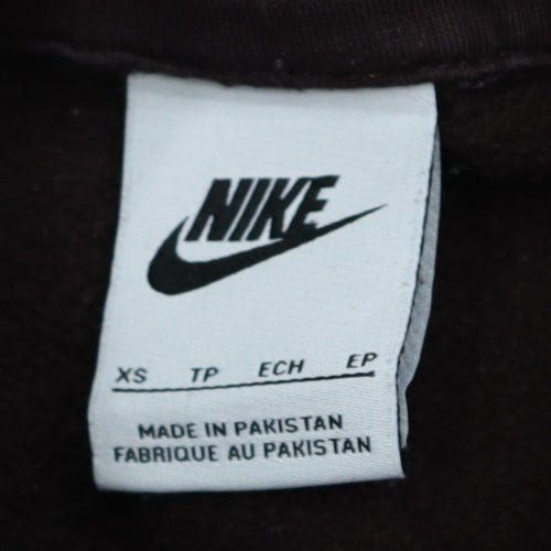 Nike Men's Brown Pullover Hoodie XS Fleece Sweatshirt