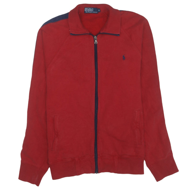Polo Ralph Lauren Men's Red Full Zip Cotton Sweatshirt M
