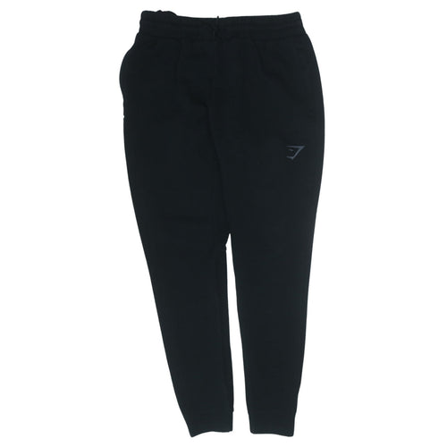 Gymshark Men's Black Slim Fit Joggers Size M Fleece Activewear