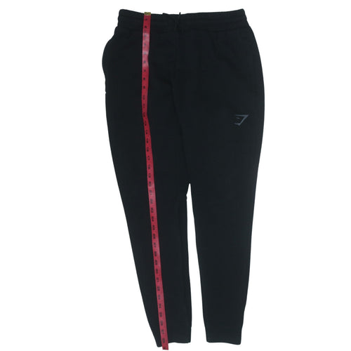 Gymshark Men's Black Slim Fit Joggers Size M Fleece Activewear
