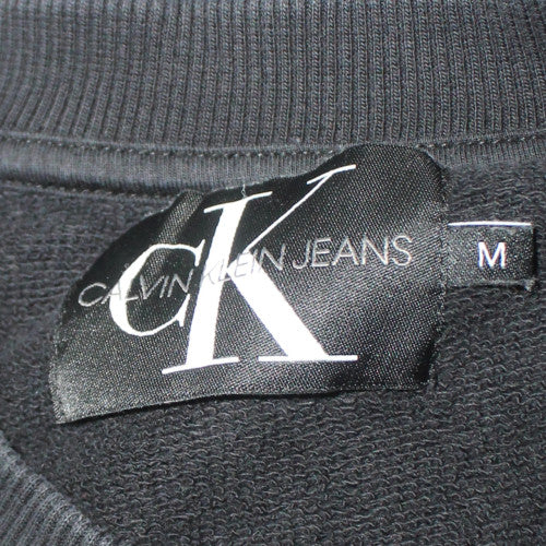 Calvin Klein Jeans Men's Black M Crew Neck Logo Sweatshirt