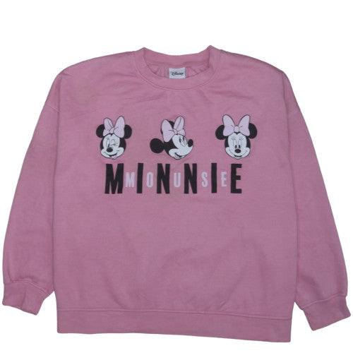 Disney Women Pink Minnie Mouse 2XL Pullover Sweatshirt
