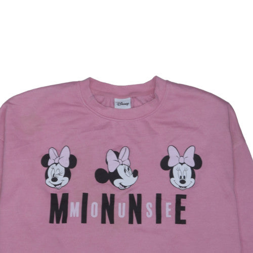 Disney Women Pink Minnie Mouse 2XL Pullover Sweatshirt
