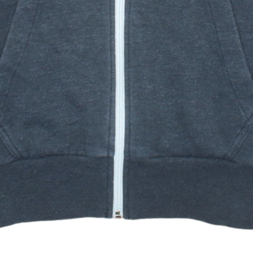 Fox Men's Grey Full Zip Hoodie M Fleece Cotton Polyester