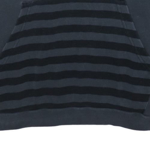 Quiksilver Men's Blue Striped Pullover Hoodie Size S