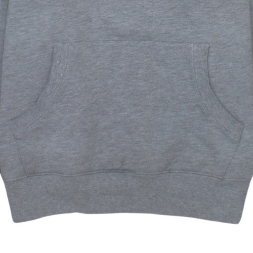 Canterbury Mens Grey Pullover Hoodie L Rugby Sports Logo Fleece