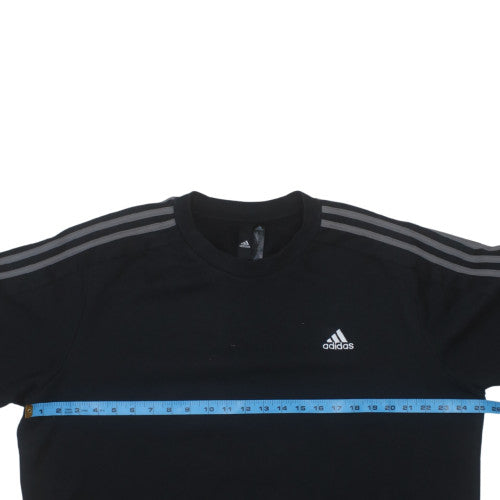 Adidas Men's Black XL Crew Neck Pullover Sports Sweatshirt