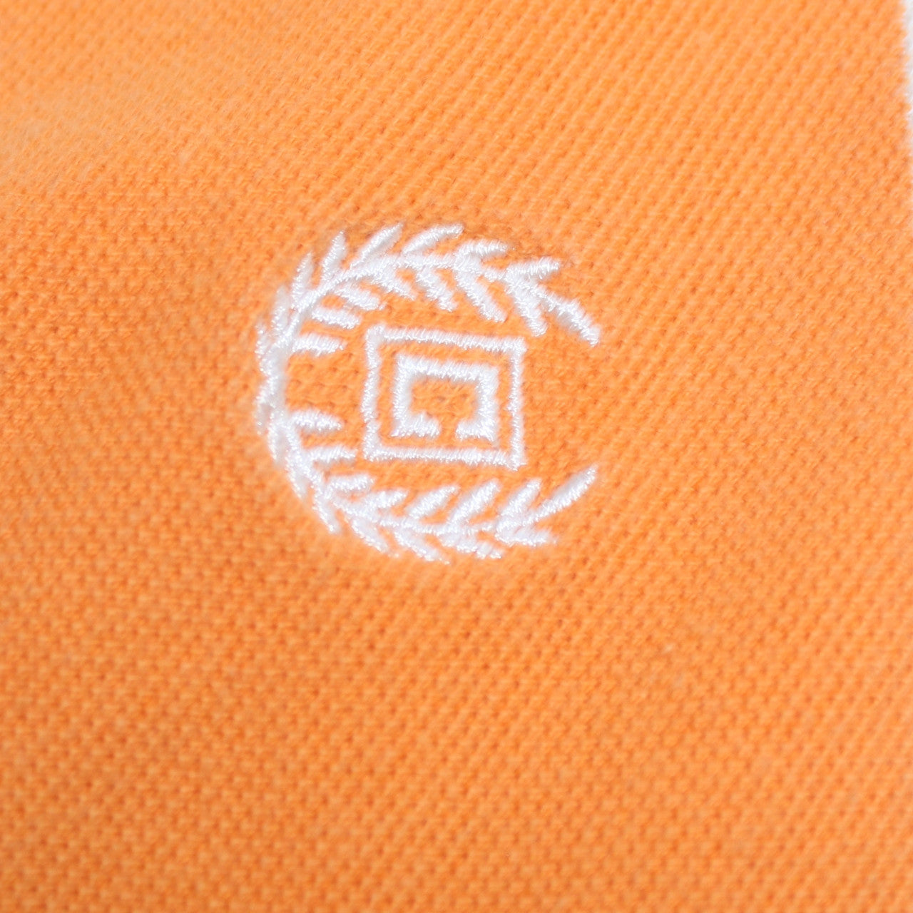 Chaps Men's Orange Striped Cotton Polo Shirt XL