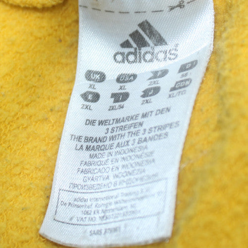 Adidas Men’s Yellow Lakers Pullover Sweatshirt XL Logo Sportswear
