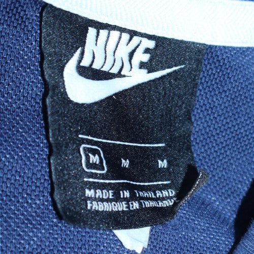 Nike Men Blue Logo Pullover Sweatshirt M Regular Fit Crew Neck