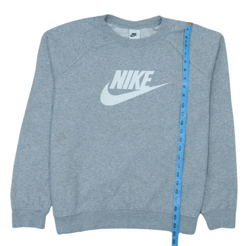 Nike Men's Grey XL Crew Neck Pullover Sweatshirt Graphic Logo