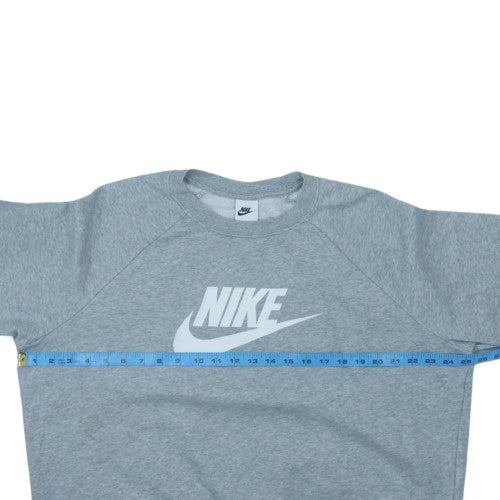 Nike Men's Grey XL Crew Neck Pullover Sweatshirt Graphic Logo
