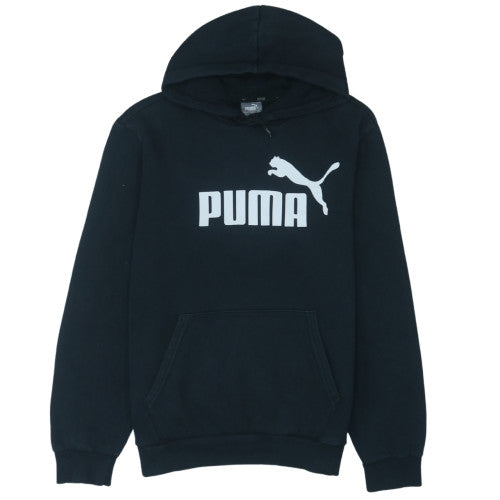 Puma Men's Black Pullover Hoodie M Sports Fleece Sweatshirt