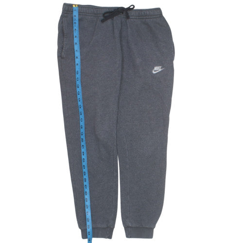 Nike Men Grey Fleece Jogger Trousers Size M Regular Fit