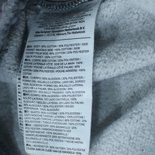 Nike Men Grey Fleece Jogger Trousers Size M Regular Fit