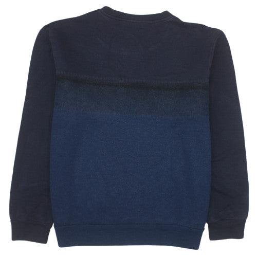 Lacoste Men's Blue Crew Neck Cotton Blend Sweatshirt Size L