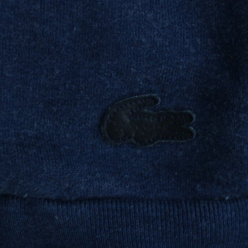 Lacoste Men's Blue Crew Neck Cotton Blend Sweatshirt Size L