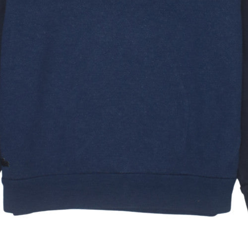 Lacoste Men's Blue Crew Neck Cotton Blend Sweatshirt Size L