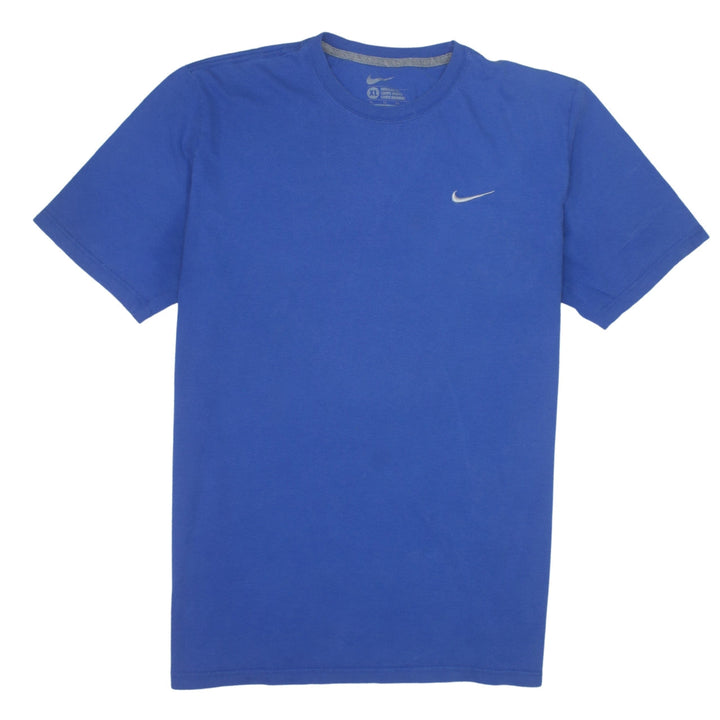 Nike Men's Blue XL Regular Fit Crew Neck Cotton T-Shirt