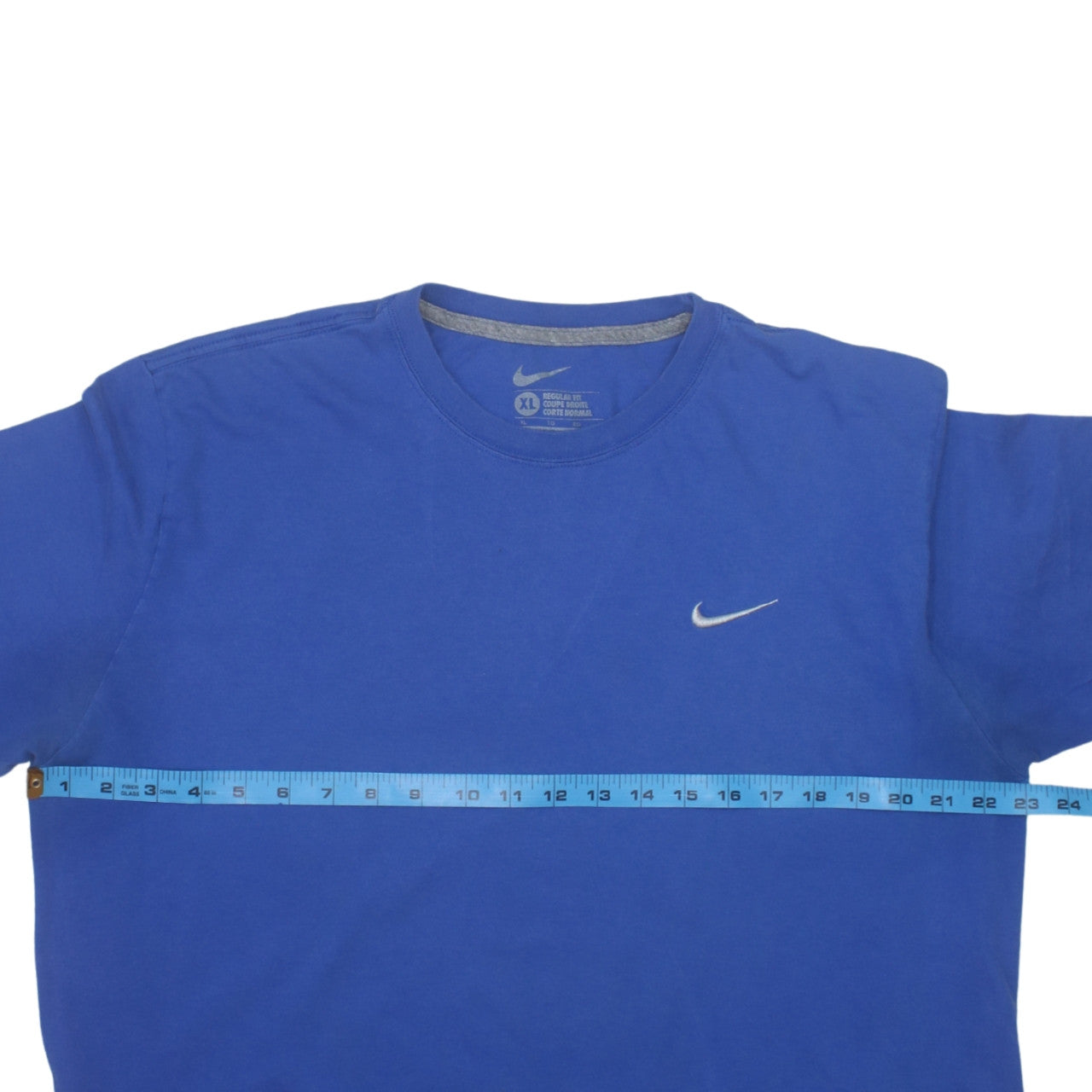 Nike Men's Blue XL Regular Fit Crew Neck Cotton T-Shirt