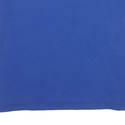 Nike Men's Blue XL Regular Fit Crew Neck Cotton T-Shirt