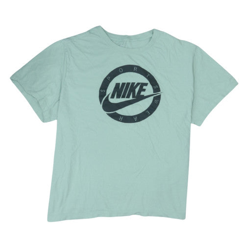 Nike Men's Green 3XL Sports Graphic Crew Neck Cotton T-Shirt