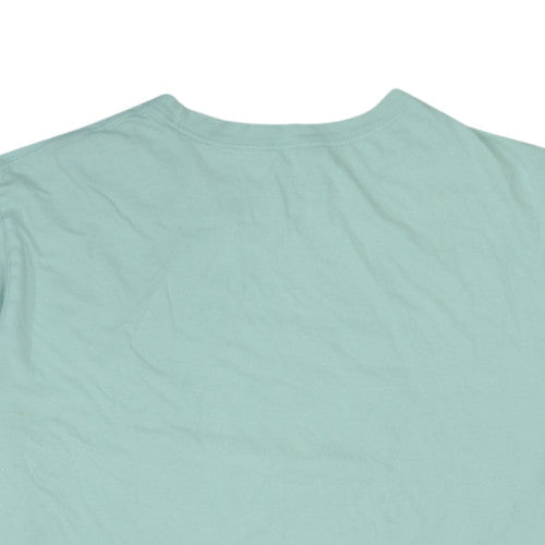 Nike Men's Green 3XL Sports Graphic Crew Neck Cotton T-Shirt
