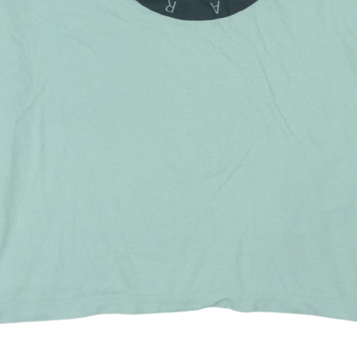Nike Men's Green 3XL Sports Graphic Crew Neck Cotton T-Shirt