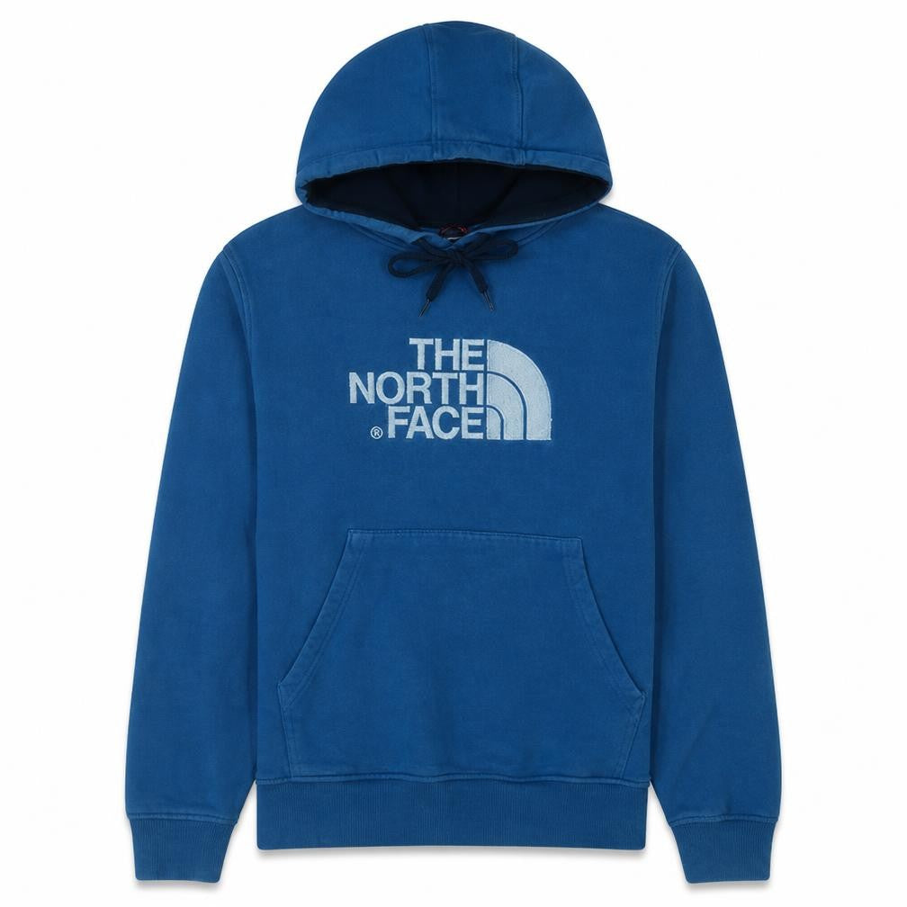 Front view of The North Face Men's Blue Pullover Hoodie, size M